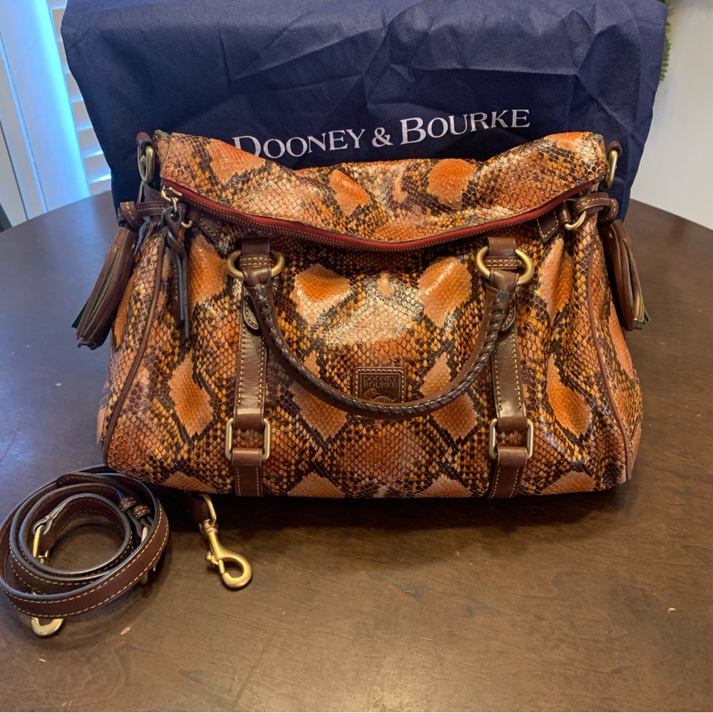 Dooney & Bourke Snakeskin Florentine Satchel